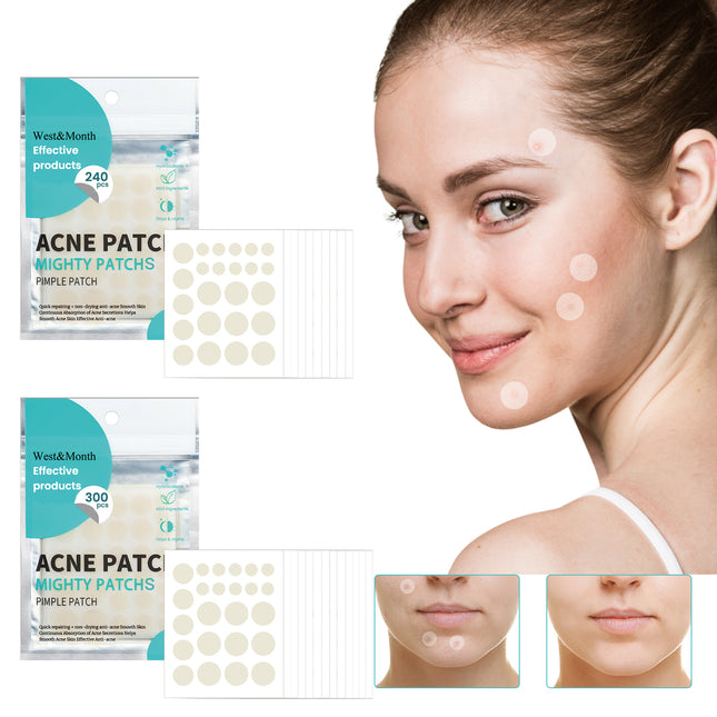 West&Month Acne Patch (240pcs) Repairs Acne And Blackheads, Cleans Pores, Is Invisible, Breathable, Concealer And Waterproof