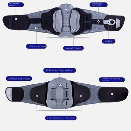 Medical Lumbar Support Belt for Herniated Disc, Lumbar Muscle Strain, Post-Surgery Recovery, Spinal Stabilization and Back Brace