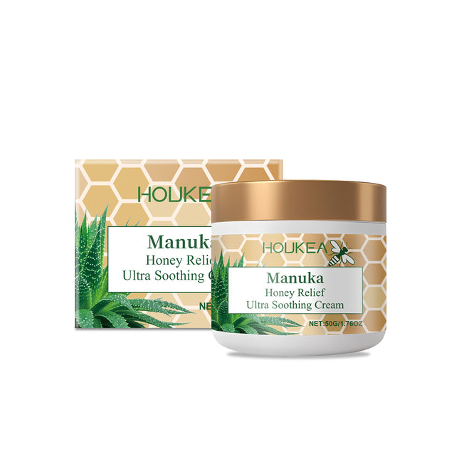 Houkea Honey Skin Soothing Cream Honey Aloe Moisturizing, Nourishing, Cleansing And Soothing Skin Discomfort Care Cream