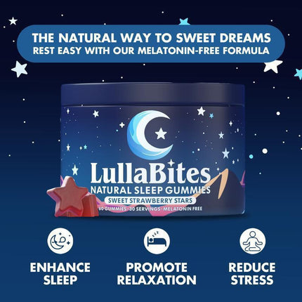 LullaBites Functional Gummies Star-Shaped Gummies