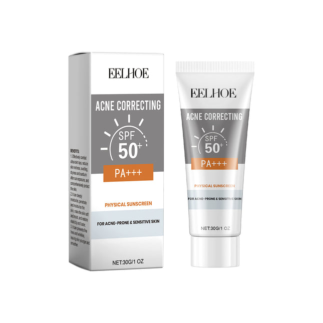 EELHOE Physical Sunscreen, Hydrating Sunblock Facial Skin Care Moisturizing And Nourishing Sunscreen