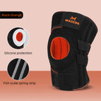 one size / Black Orange [Fish Scale Spring Bar]