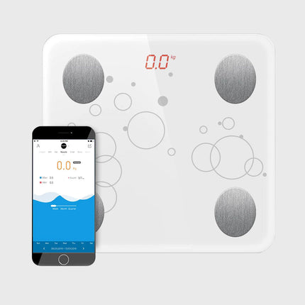 Wireless Bluetooth Digital Body Fat Scale White