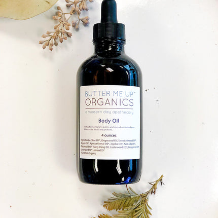 Organic Body Oil / Body Oil / Moisturizer / Organic Oils / Dry Skin