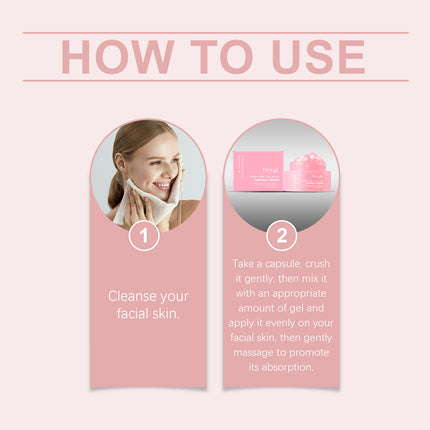 Hoygi Hydrating Collagen Capsule Cream, Hydrating And Rejuvenating Lock In Moisture And Firm Facial Treatment Capsule Cream