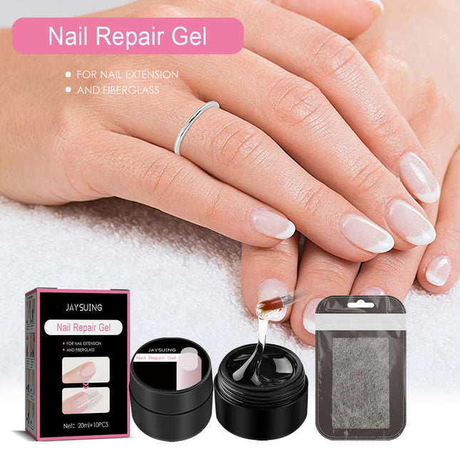 Jaysuing Fiber Extension Gel (20ml) Nail Anti-Crack Nail Art Nail Light Therapy Extension Gel Burst Nail Gel