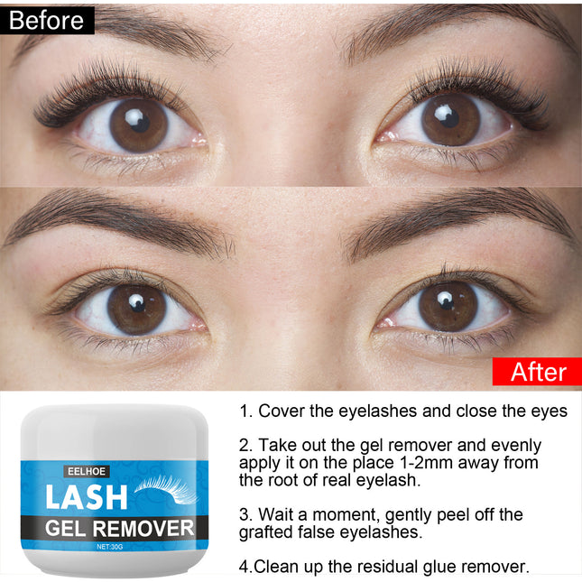 EELHOE Mascara Remover, False Eyelash Grafting Eyelash Removing Glue Removing Cream