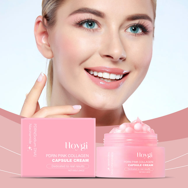 Hoygi Hydrating Collagen Capsule Cream, Hydrating And Rejuvenating Lock In Moisture And Firm Facial Treatment Capsule Cream