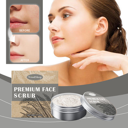 WoodSleep Facial Scrub, Cleanses And Exfoliates The Skin With Mild Ingredients That Lighten The Ski