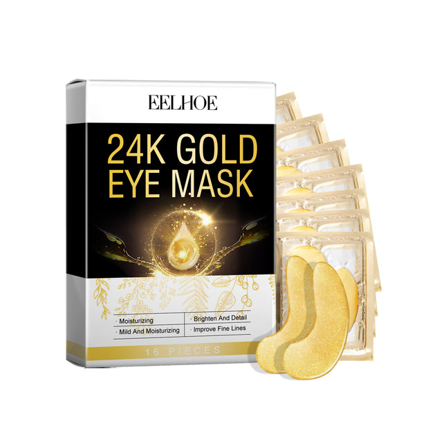 EELHOE 24k Gold Eye Repair Mask Firming And Hydrating Eye Area Gently Care The Eye Muscles And Glow The Eyes