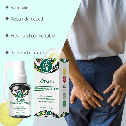 Ximonth Herbal Perianal Treatment Spray Soothing Perianal Repair Treatment Refreshing Moisturizing Mild Spray
