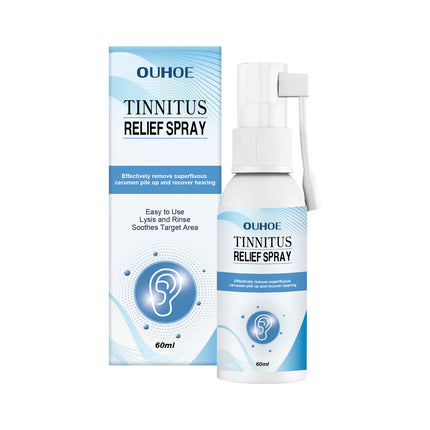 Tinnitus Relief Spray, Relieves Ear Discomfort Earplugs Earwax Cleaning Ear Care Spray
