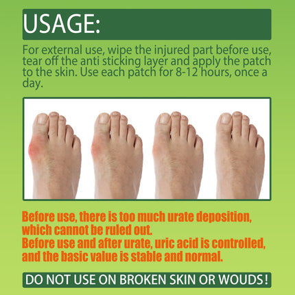 South Moon Gout Patch, Relieve Finger Toe Joint Cervical Vertebra Lumbar Pain Bunion Care Patch
