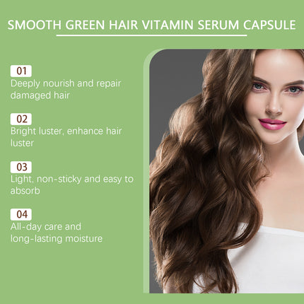 EELHOE Hair Essential Oil Treatment Capsule Hair Nutrition Relief Dry And Smooth Hair And Scalp Massage Essential Oil