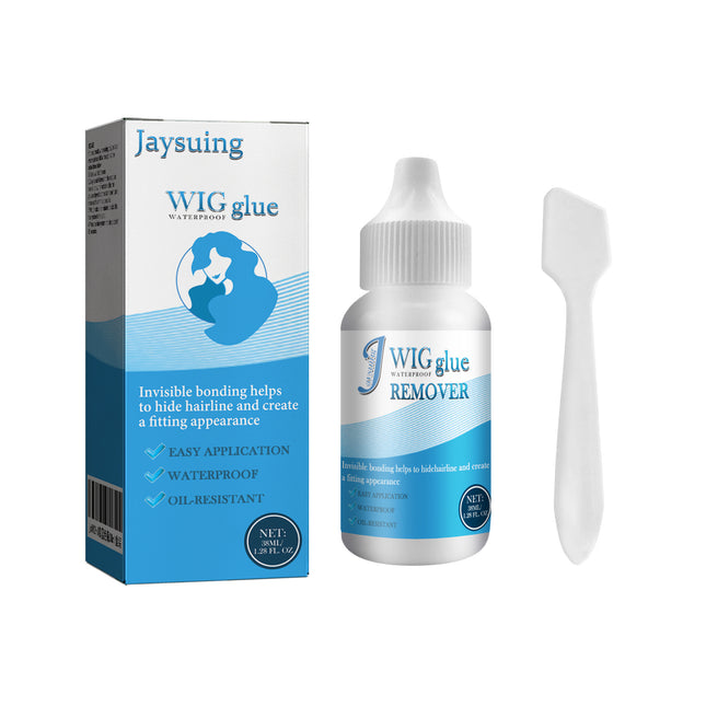 Jaysuing Traceless Wig Glue, Hair Curtain Glue Hair Extensions Lace Head Cover Does Not Hurt The Skin Invisible Glue Sticky