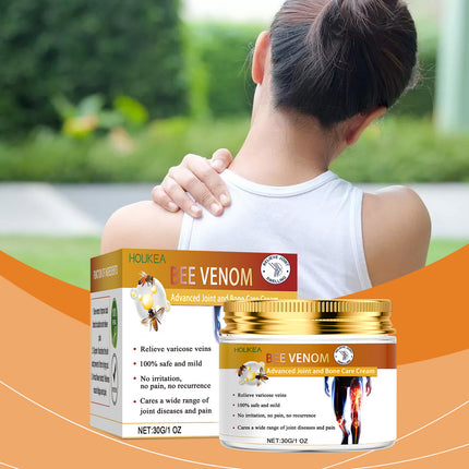 Houkea Bee Venom Leg Care Cream Gently Moisturizes Body Skin And Relieves Blue Veins And Bumps On Legs