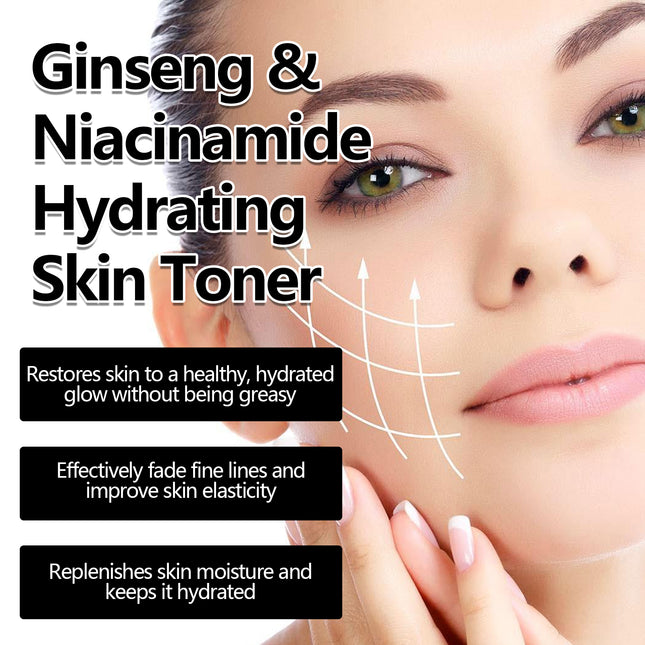 EELHOE Ginseng Toner Lightened Fine Lines, Moisturized, Glossy, Non-Greasy, Easily Absorbed And Improved Skin Elasticity