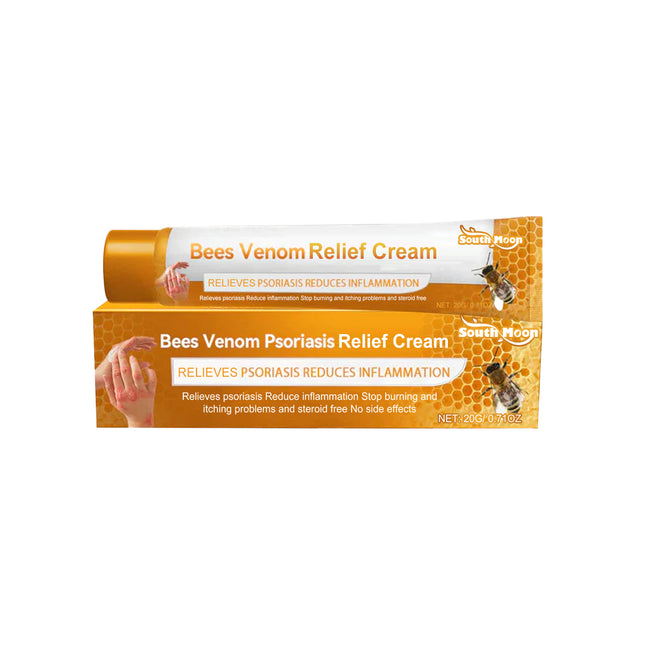 South Moon Bee Venom Psoriasis Relief Cream, Skin Relief Itching Relieve Redness Hand And Foot Moss Skin Moss Repair Cream