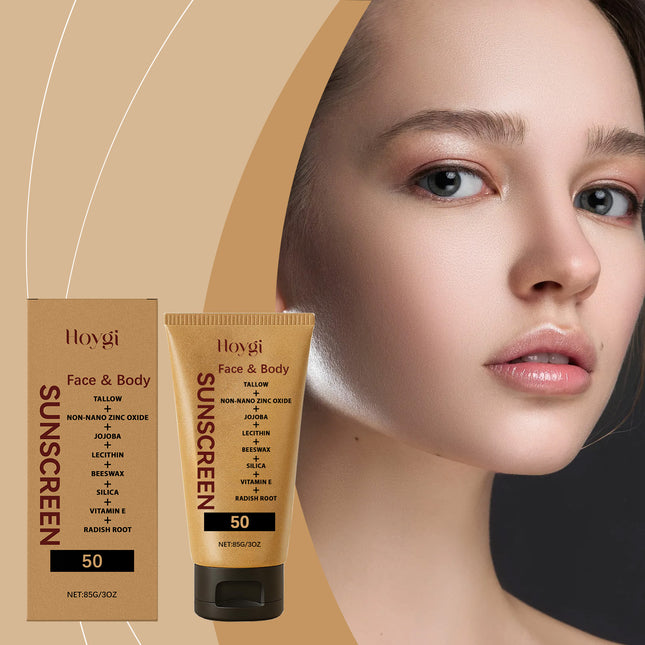 Hoygi Light Protective Cream, Moisturizes And Moisturizes Outdoor Isolation Protection In Summer Natural Lightweight Non-Sticky Protective Cream