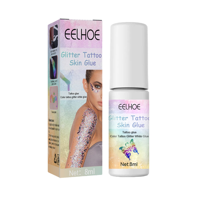 Eelhoe Flash Tattoo Skin Glue Painting Eye Makeup Glitter Glitter Face Body Skin Tattoo Glue