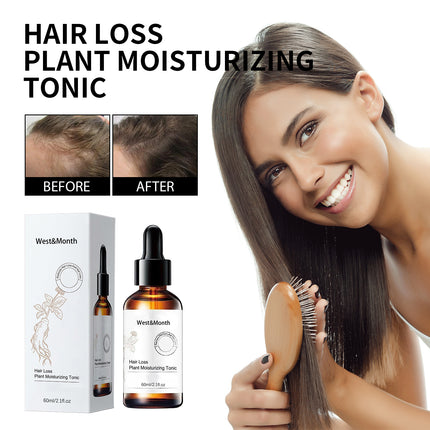 West&Month Hair Loss Plant Moisturizing Tonic, Repair Strong Moisturizing Roots Thick Supple Hair Care Essential Oil