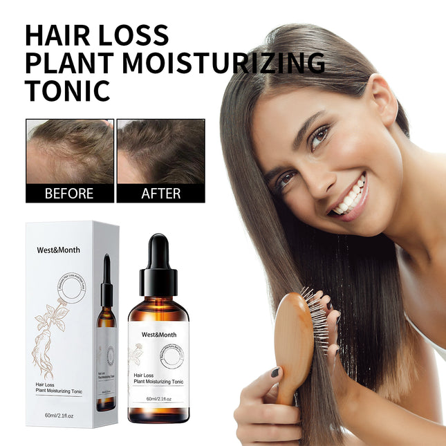 West&Month Hair Loss Plant Moisturizing Tonic, Repair Strong Moisturizing Roots Thick Supple Hair Care Essential Oil