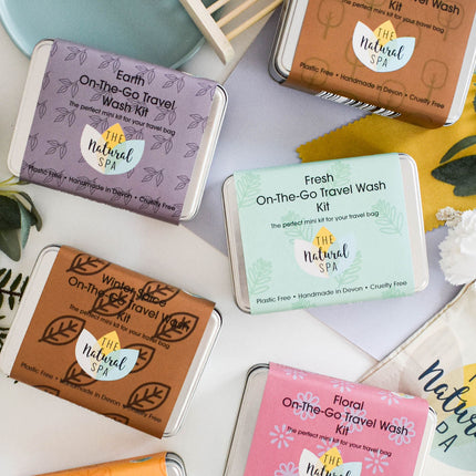 Citrus Mini Travel Wash Kit | Natural “On the Go” Shampoo,