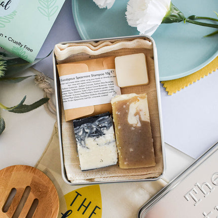 Citrus Mini Travel Wash Kit | Natural “On the Go” Shampoo,