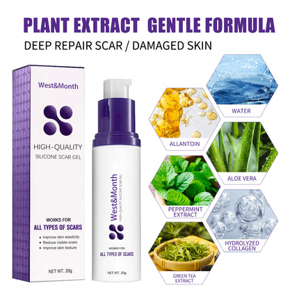 High-quality Silicone Scar Gel, Lighten Acne Mark Scar Repair Skin Smoothing Care Cream