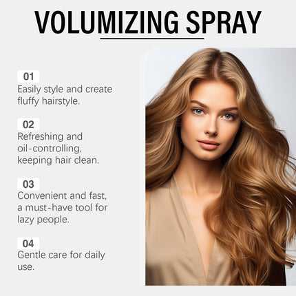 Hoegoa Hair Volumizing Spray, Hair Volumizing Lazy Person Remove Oil Refreshing Long-Lasting Styling Leave-In Spray