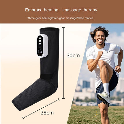Heated Leg Massager with Multi-Level Adjustment, Simulated Air Pressure Massage, Rechargeable Beauty Leg Device, Kneading Full Wrap Foot Therapy Machine
