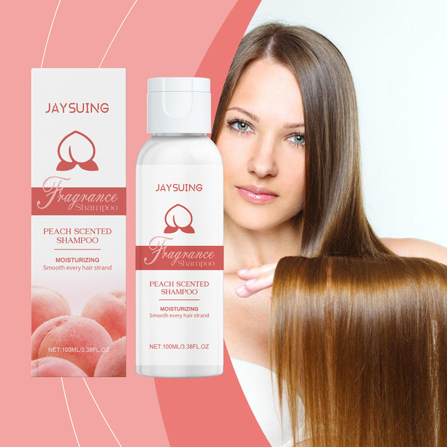 Jaysuing Ladies White Peach Fragrance Shampoo, Gentle Nourishing Dry And Smooth Hair Shampoo