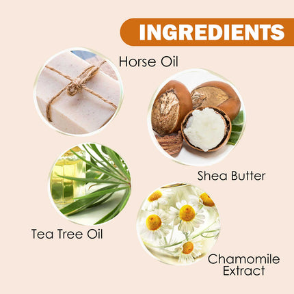 OUHOE Horse Oil Foot Care Cream, Repair Heel Peeling Anti-Cracking Moisturizing Foot Care Cream