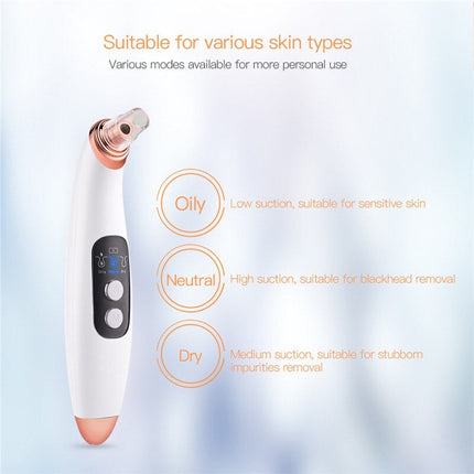 Electirc Blackhead Remover Face Deep Nose Cleaner Pore Acne Pimple