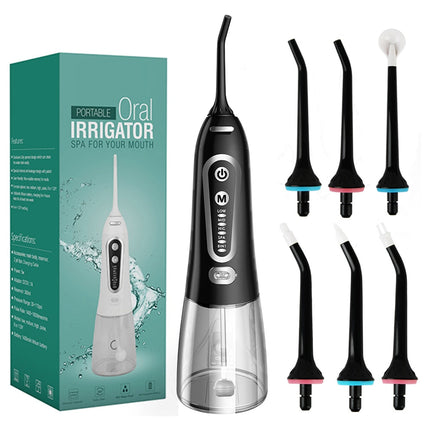 Portable Oral Irrigator Dental Water Flosser Device Thread Teeth