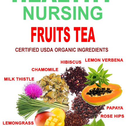 Lactation Tea- Fruit Nursing Tea: 40 Servings