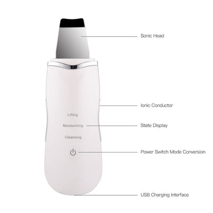 Ultrasonic Skin Scrubber Facial Cleaning Peeling Shovel Lifting