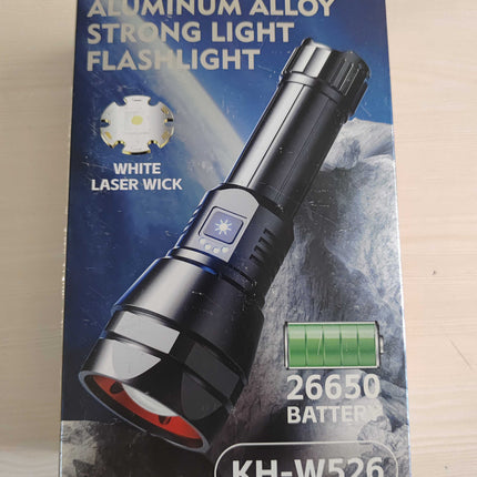 Kezu Aluminum Alloy Strong Light Flashlight , Battery Indicator , Lotus Broken Window Head ( KH - W526 )