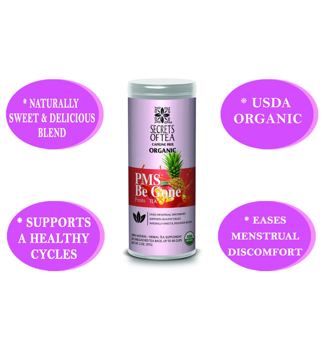 Secrets of Tea PCOS & PMS Herbal Support Tea for Women – Wellness &