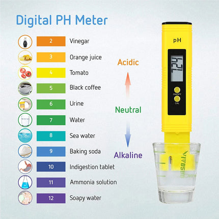 LABICO 2pcs TDS PH Meter Digital Water Tester 0.01ph High Accuracy PH Meter 0-9990ppm Temperature TEMP PPM Tester