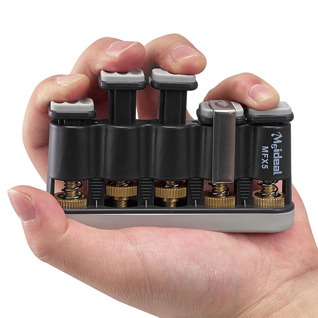 LYWS Finger Exerciser Trainer Hand Grip Strengthener Gripster - 5 fingers/Black