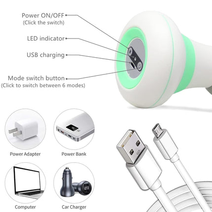 Electric Mini Handheld Massage Gun 6 Speed Vibration Fitness Massager