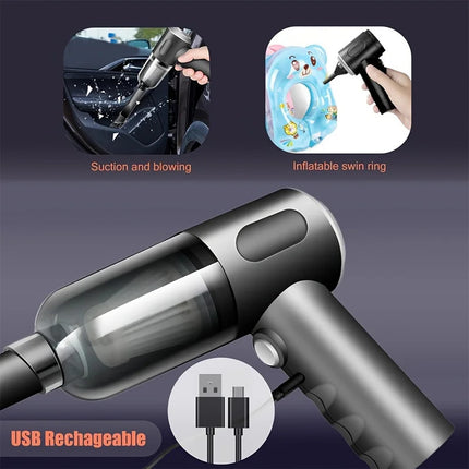 XMSJ 690000Pa Wireless Car Vacuum 2 Hours Quick Charge Wet Dry Dual-use Cleaner Cordless Handheld High-power Vacuum Cleaner