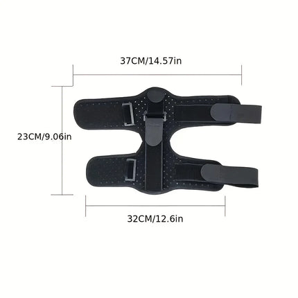 Uniqus 1PCS Adjustable Plantar Fasciitis Night Splint Foot Drop Orthosis Stabilizer Brace Support Night Splints Pain Relief - Black