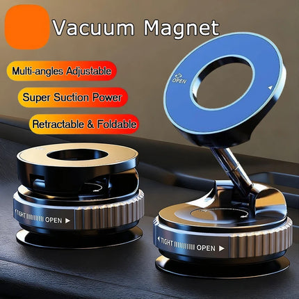 WTECH Magnetic Vacuum Phone Bracket 360° Adjustable Holder Strong Suction Cup Navigation Design Stand Holder For Car Universal 2026 - Black