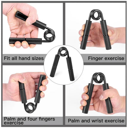 ZEAGUS Metal Hand Gripper 50LB-350LB Strengthener Finger Exerciser Grip Strength Muscle Arms Trainer Recovery Wrist Gym Equipment - blue 150LB