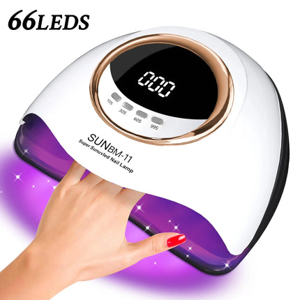 Professional 66LEDs UV Gel LED Dryer Light Nail Lamp for Nails Manicure Gel Polish Nail Art Accessories Curing Gel Toe Nails