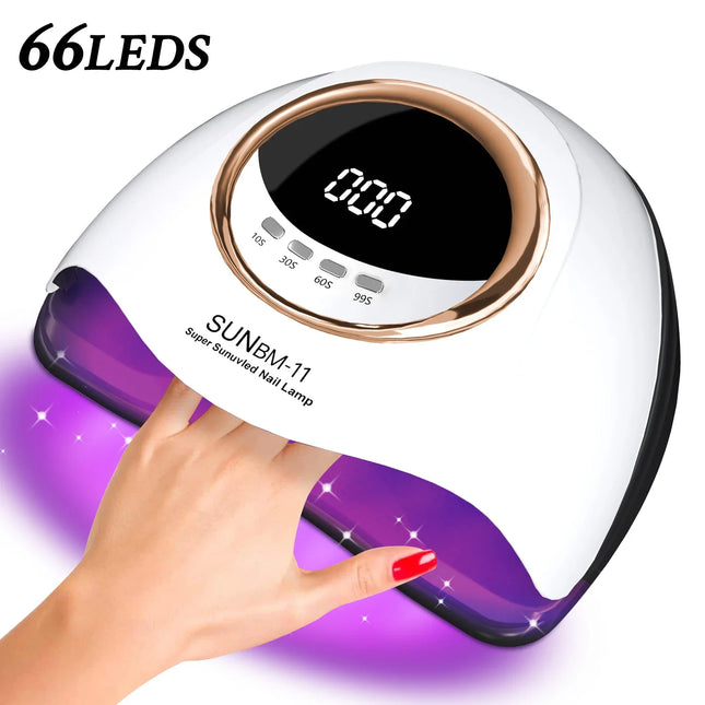 Professional 66LEDs UV Gel LED Dryer Light Nail Lamp for Nails Manicure Gel Polish Nail Art Accessories Curing Gel Toe Nails