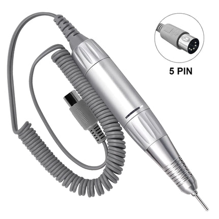 35000RPM DC 3 & 5 PIN Electric Nail Drill Pen Handle File Polish Grind Machine Handpiece Manicure Tool Nail Drill Accessories