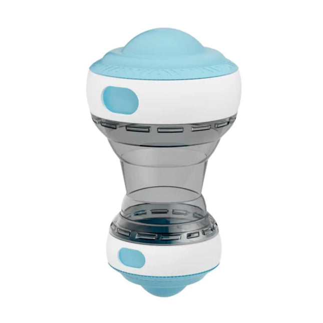 macroupta Interactive Dog Treat Dispenser Toy Dog Puzzle Rolling Leak Food Ball Toy Durable Chew Tooth Healthy Ball Suitable for All Breed - Blue